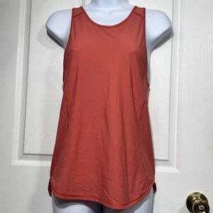 Lululemon Swiftly Tech Mesh Back Racerback Tank Top Orange Measures as Size 4